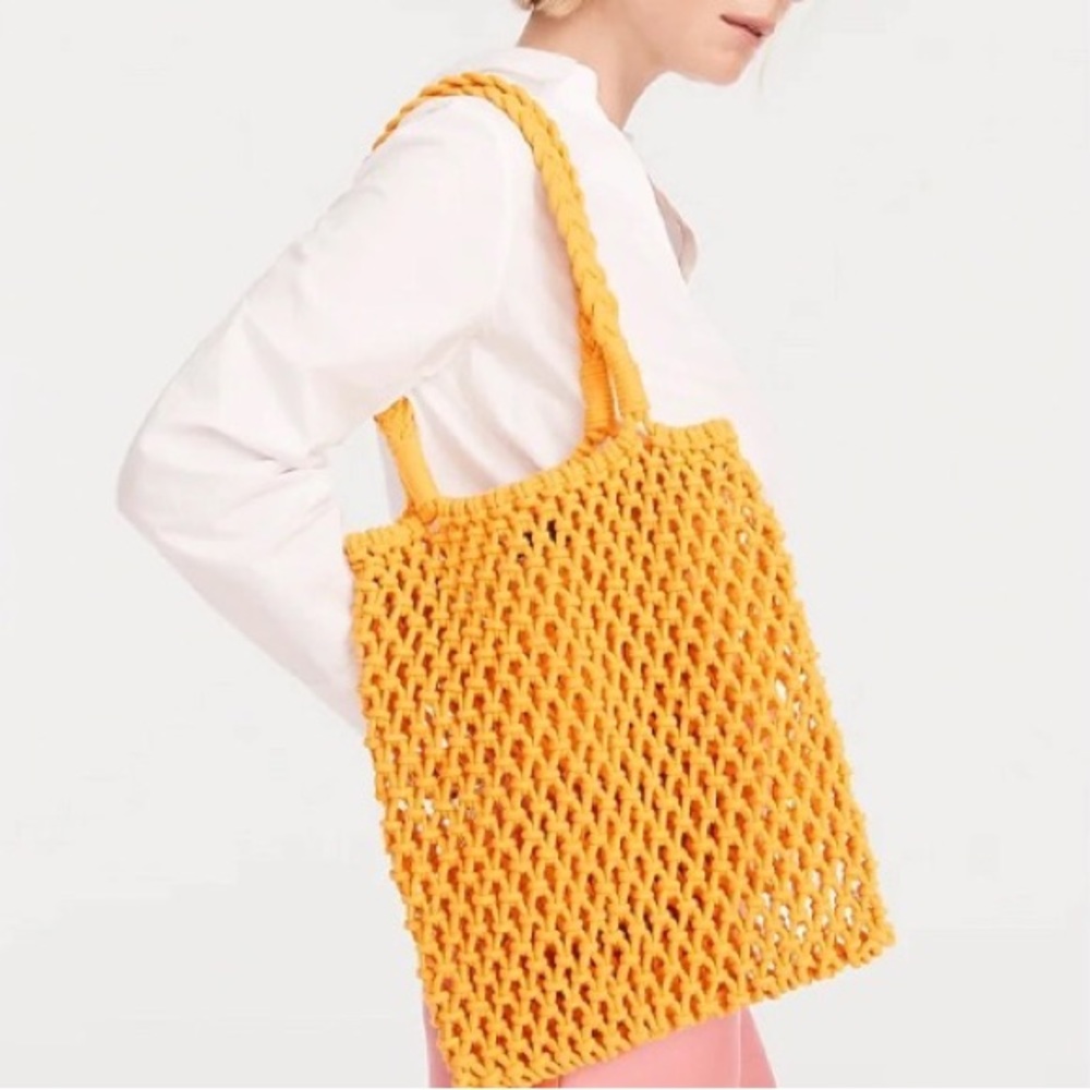 Jcrew Candiz Hand Knotted Rope Bag